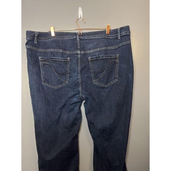 Lane Bryant Jeans Womens 28 Bootcut Dark Wash Genius Fit Stretch Plus Size - Picture 4 of 7